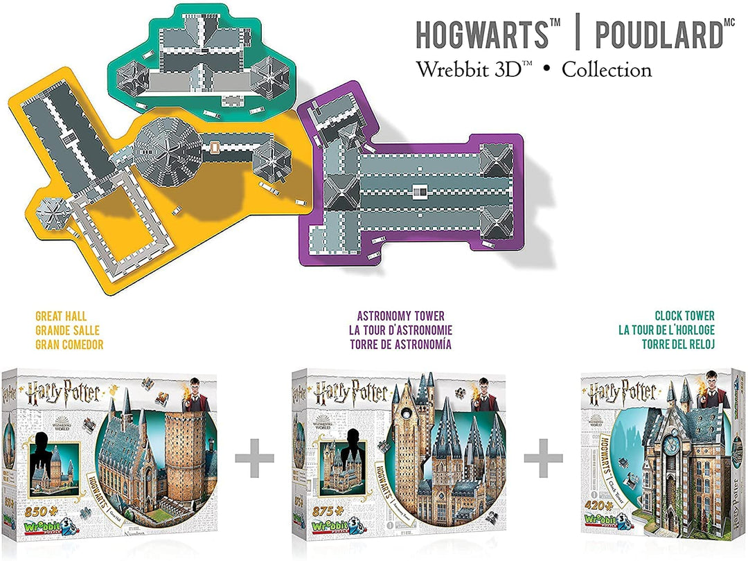 Wrebbit 3D Puzzle Harry Potter: Hogwarts Clock Tower (420pc)