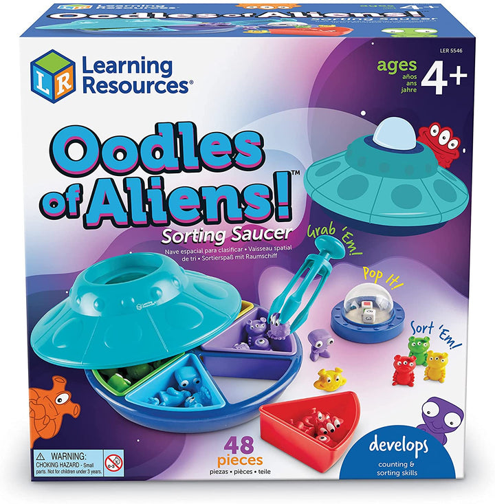 Learning Resources LER5546 OODLES of Aliens Sorting Saucer