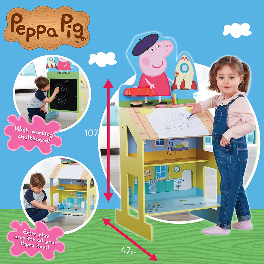 Peppa Pig Play and Draw chevalet en bois