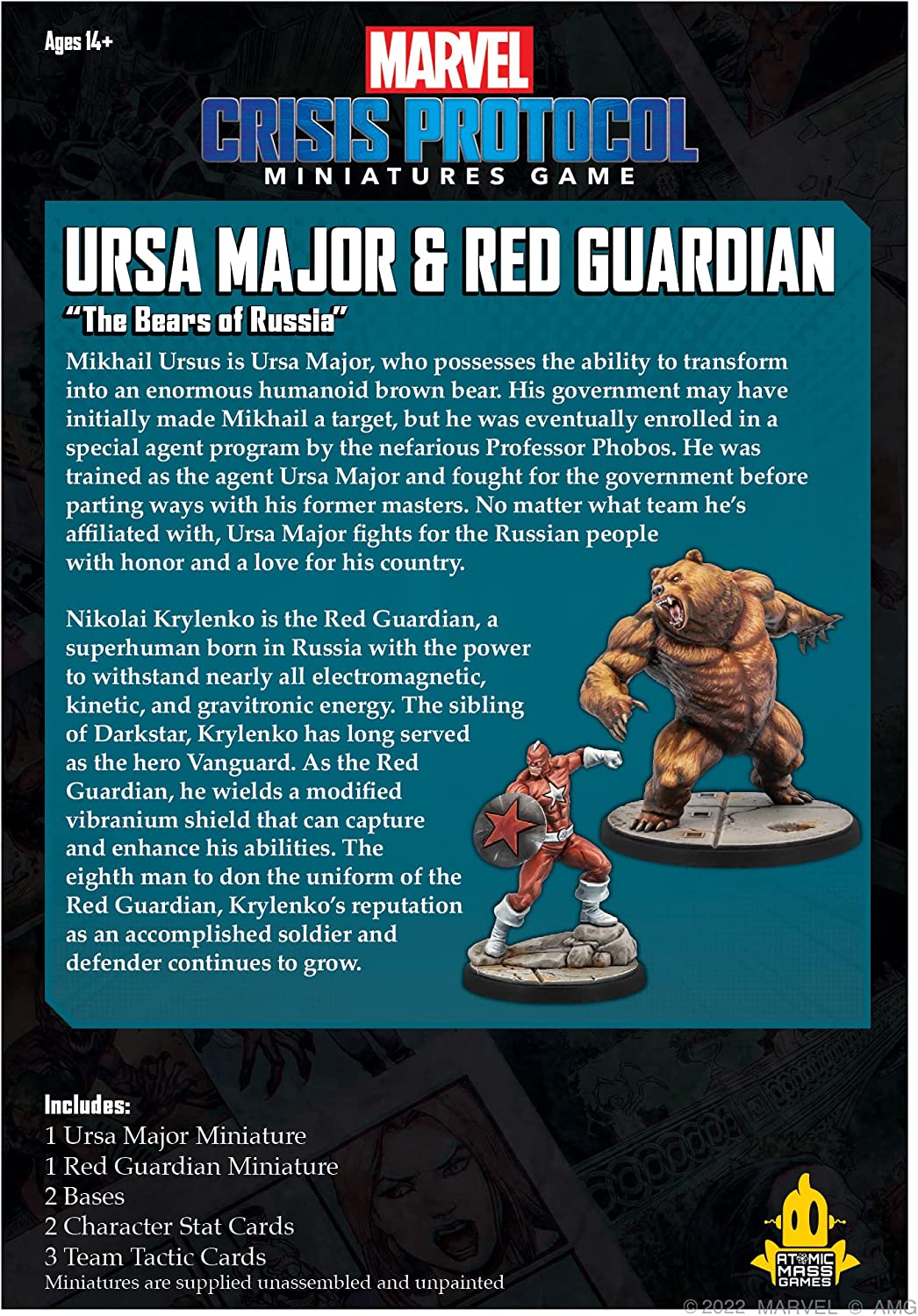 Atomic Mass Games Ursa Major & Red Guardian: Marvel Crisis Protocol Miniatures Game Ages 14+ 2 Players