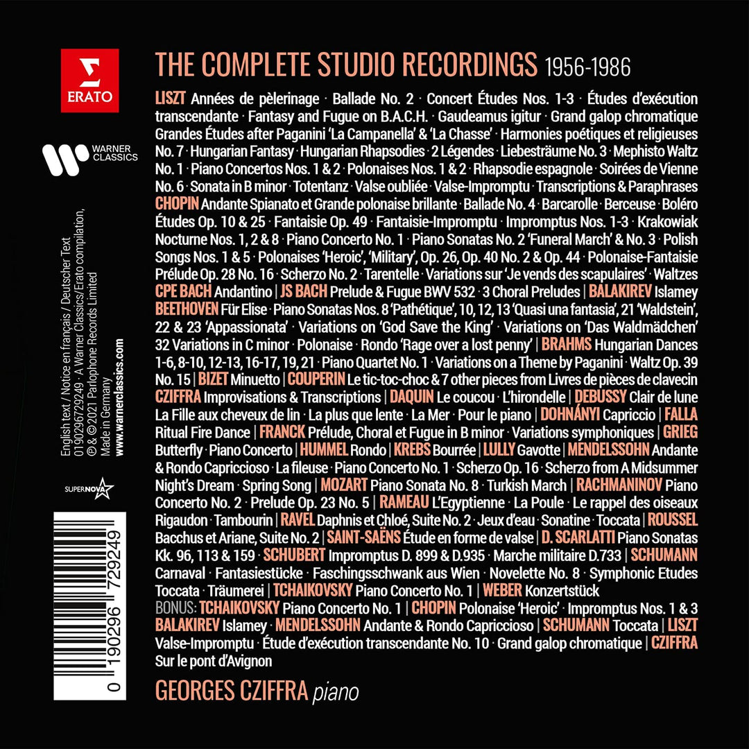 Georges Cziffra - Cziffra: Complete Studio Recordings [Audio CD]