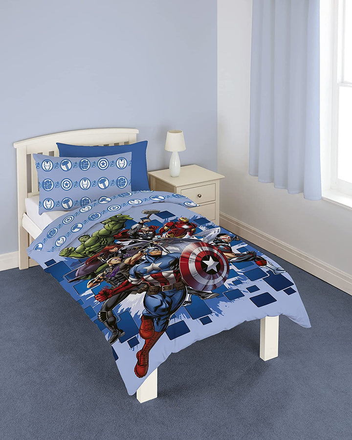 Disney Marvel Avengers Official Single Duvet Cover Set