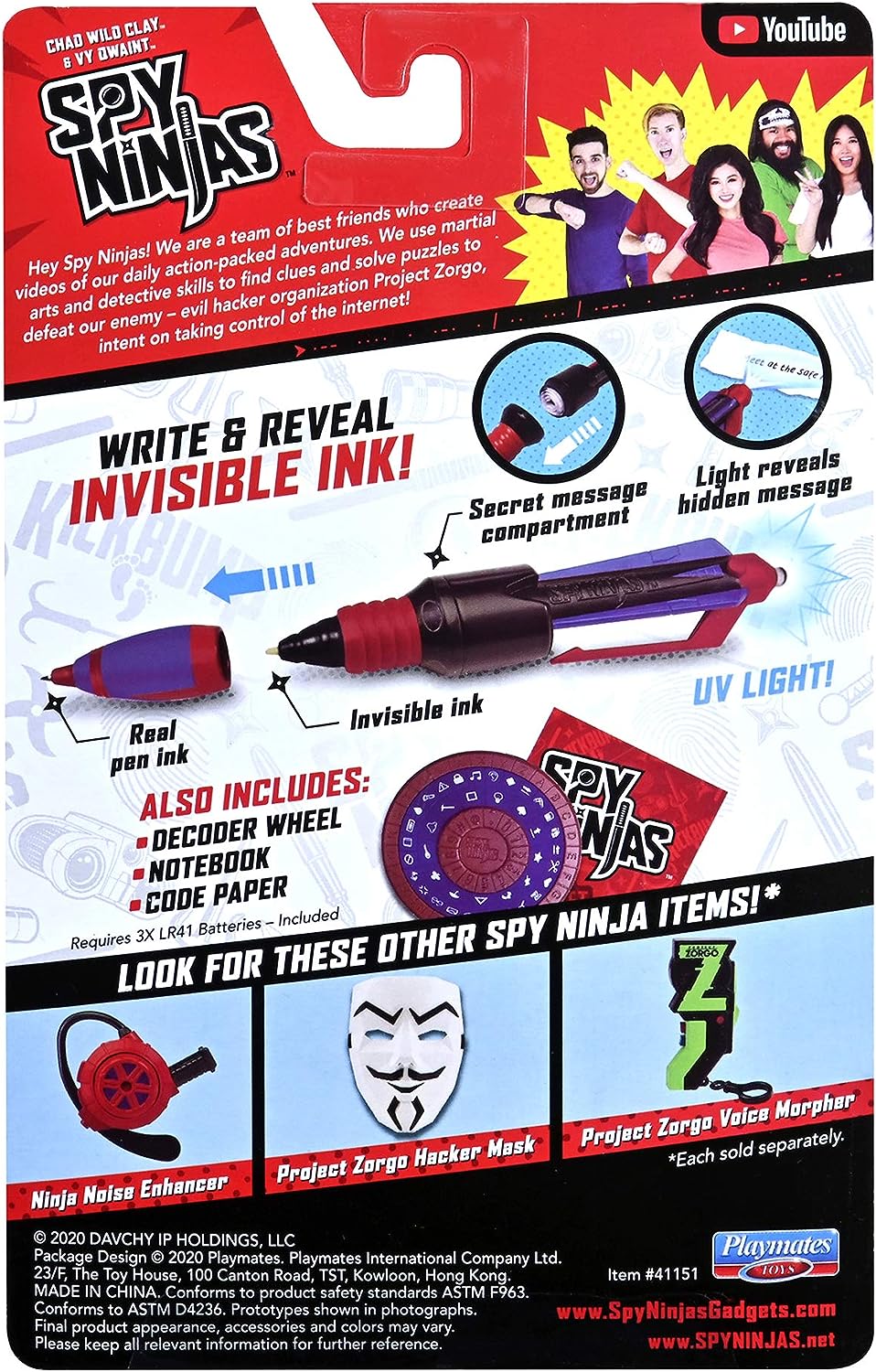 Spy Ninjas Secret Message Spy Gear