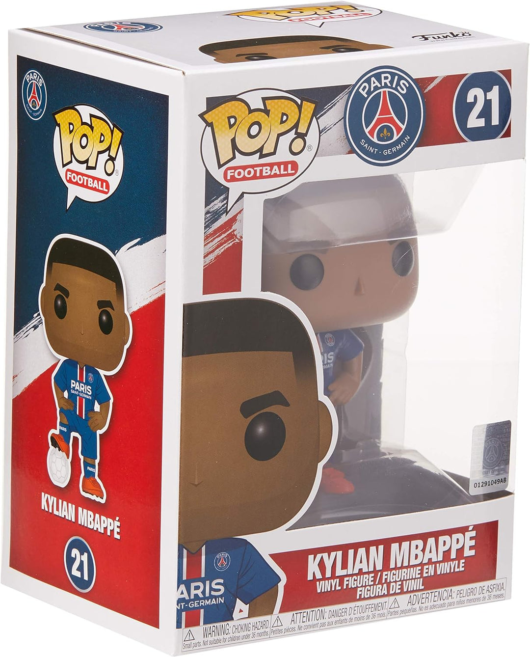 Funko 39828 POP. Vinyl: Football - Kylian Mbappe (PSG) Collectible Figure