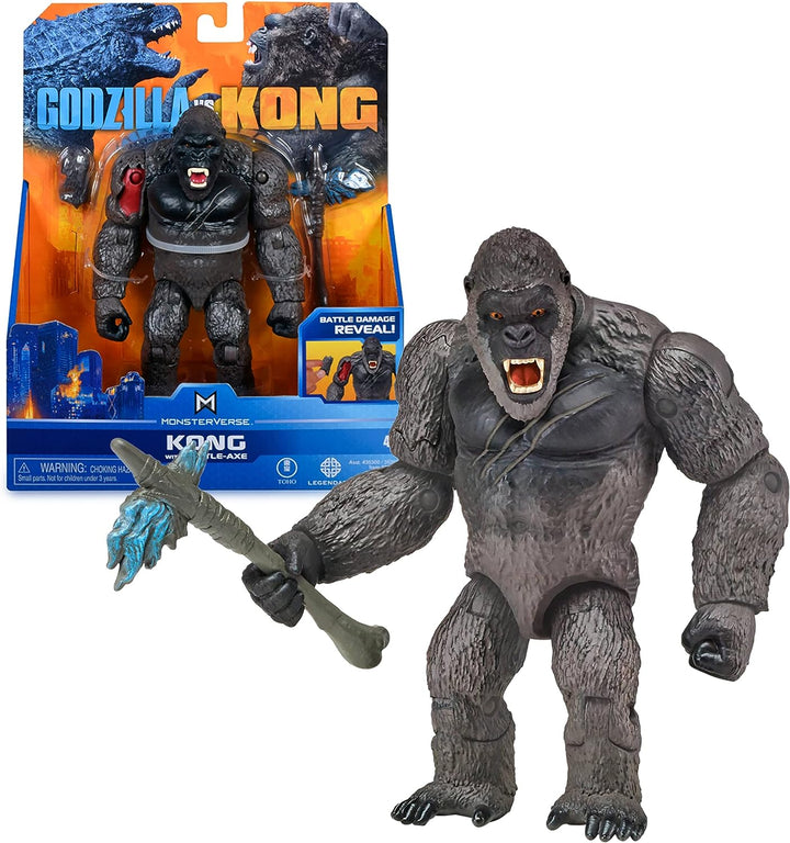 Monsterverse MNG01410 Godzilla vs Kong 6' King Kong with Axe ,Black