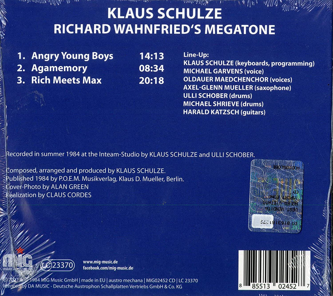 Klaus Schulze - Richard Wahnfrieds Megatone [Audio CD]