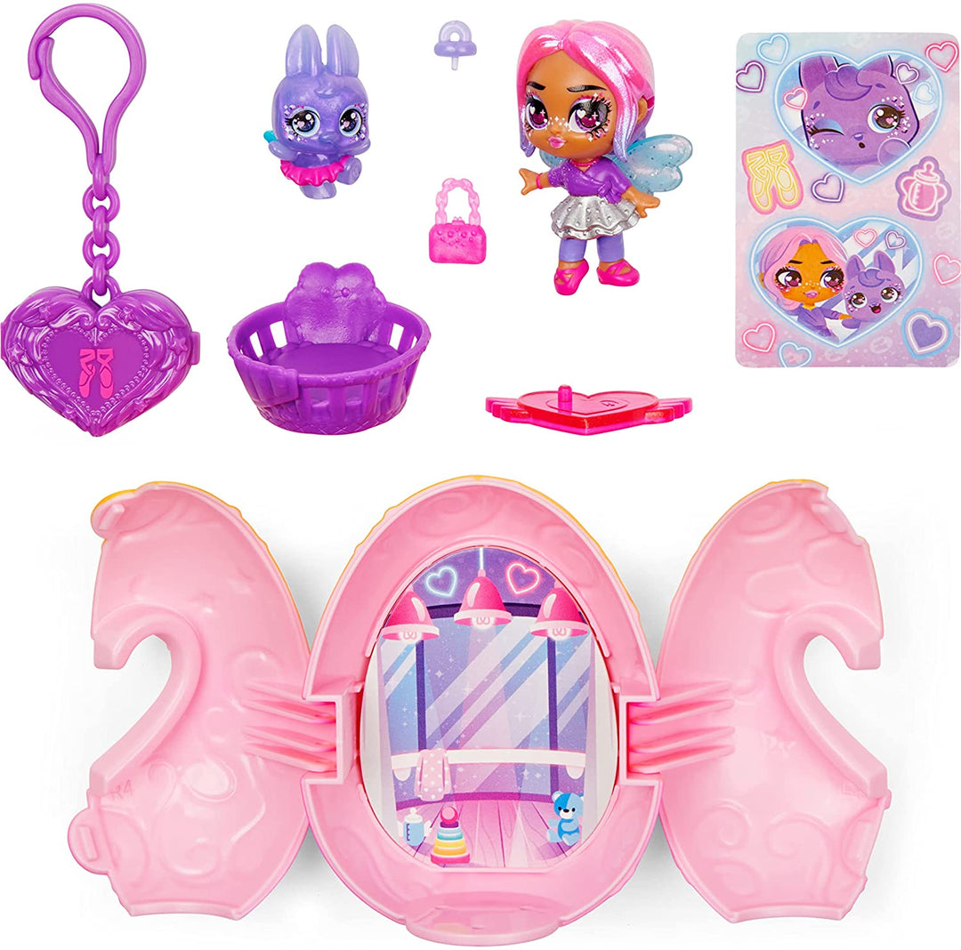 Hatchimals Pixies, Shimmer Babies Babysitter with Baby Hatchimal and Play Accessories (Styles May Vary)