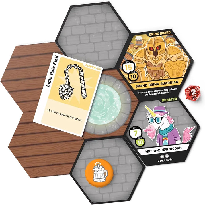 Rollacrit Corp Heroes of Barcadia Board Game (RCHOBBRD-BGRE-STD)