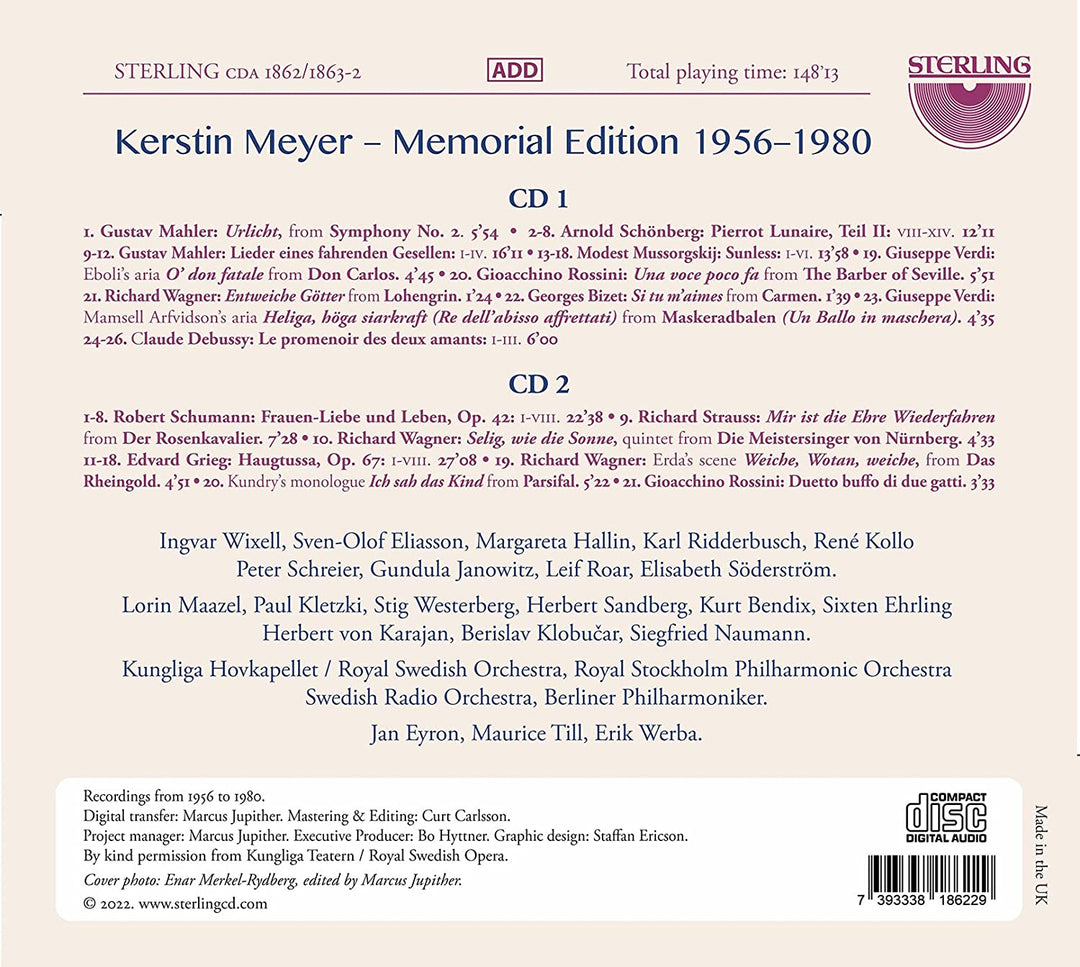 Kerstin Meyer: Memorial Edition 1956-1980 [Audio CD]