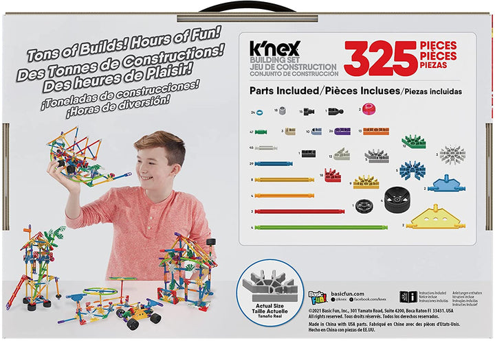 K'NEX 80207 City Builders Bauset, 3D-Lernspielzeug für Kinder, 325 Teile