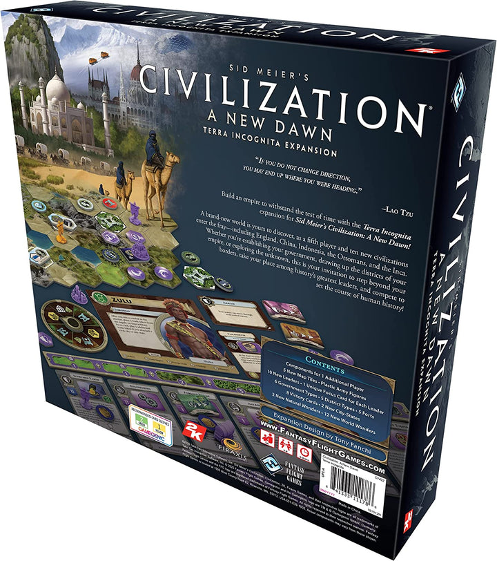 Fantasy Flight Games Civilization: A New Dawn - Terra Incognita Expansion (FFGCIV02)
