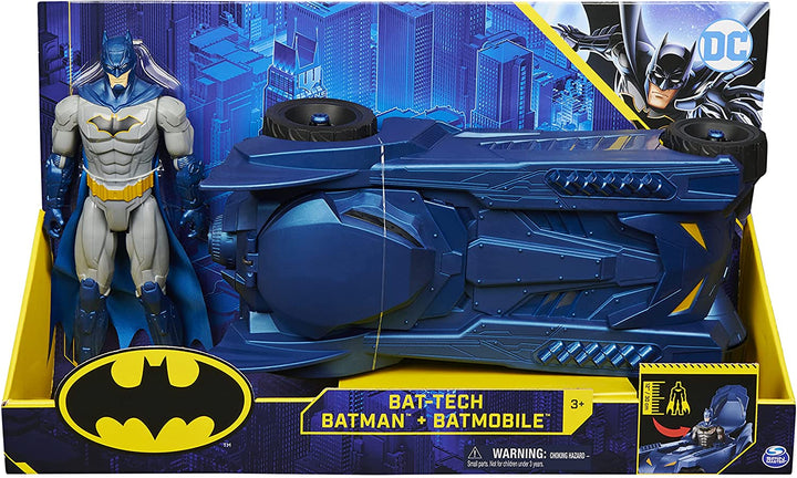 Batman 6058417 DC Comics Batmobile Vehicle and Articulated Figurine 30 cm - Children's Toy 4 Years and Over