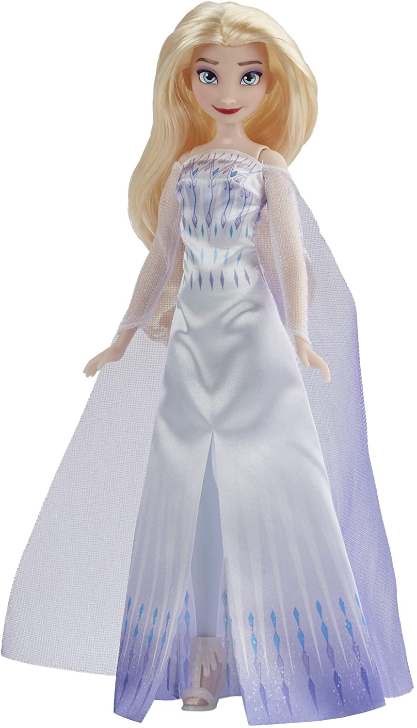 Disney Frozen 2 Snow Queen Elsa Fashion Doll, Dress, Shoes, and Long Blonde Hair, Toy for Kids 3 Years Old and Up