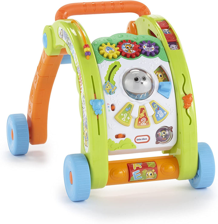 Little Tikes 3-in-1 Activity Walker-70+ Activities, Songs & Sounds - Green/Orange/White