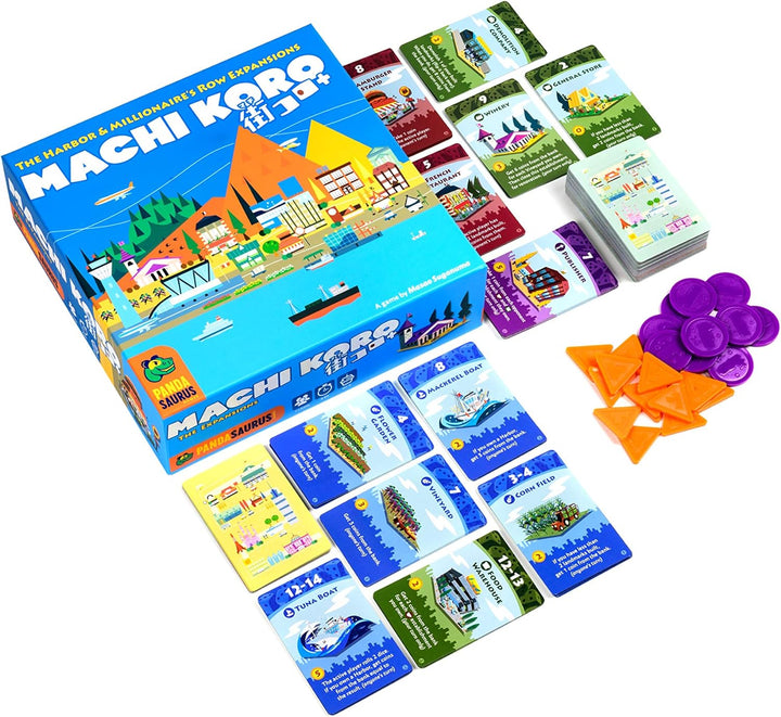 Pandasaurus PAN201905 Machi Koro 5th Anniversary Expansions, Mixed Colours