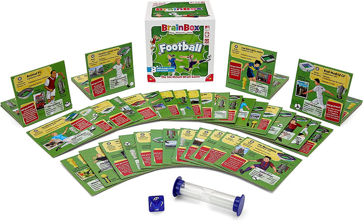 BrainBox Football Card Game | Memory & Observation | Ages 8+ (GREG124409)