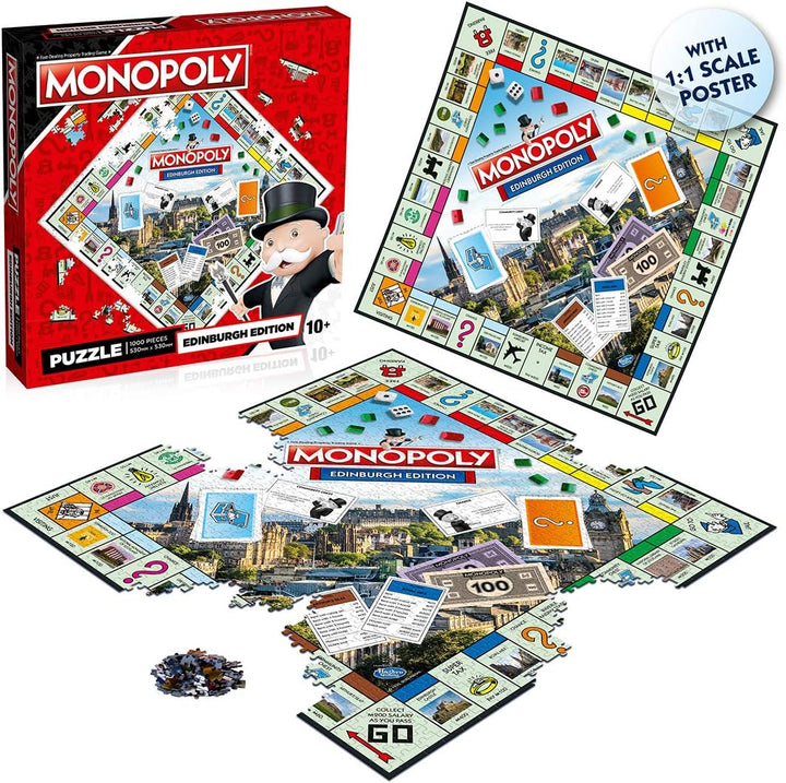 Edinburgh Monopoly 1000-teiliges Puzzlespiel