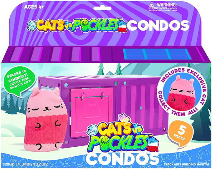 Cats vs Pickles 872 CVP5200-1 EA Condo with Exclusive Cozzy Kitty, Multicolor