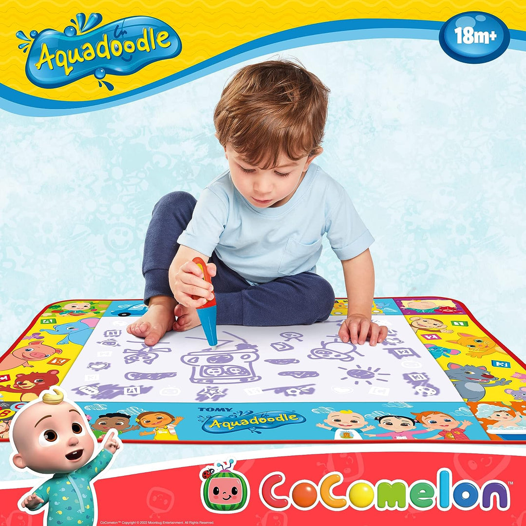 Aquadoodle Cocomelon Doodle Mat, Official TOMY No Mess Colouring & Drawing Game