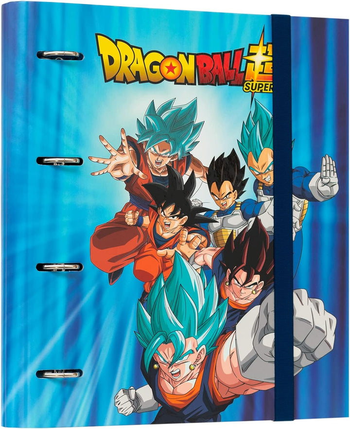 Grupo Erik Dragon Ball 4 Ring Binder - Premium A4 Folders Ring Binder - 10.6 x 12.6 Inch / 27 x 32 cm