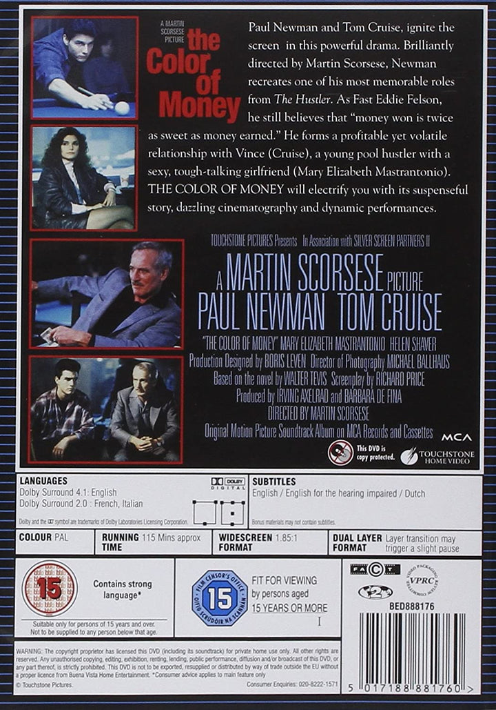 The Color Of Money [DVD] [1987]
