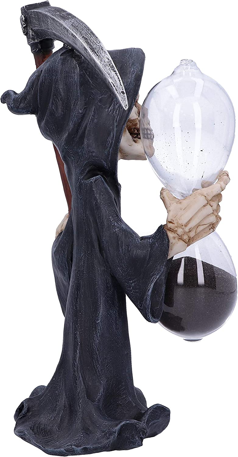 Nemesis Now Out of Time 20.5cm Cartoon Grim Reaper Sand Timer, Black