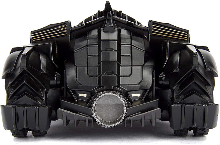 Jada Toys 253215004 Arkham Knight Batmobile 1:24 Scale Die-cast, Opening Doors, Includes Batman Figure, Black, One Size
