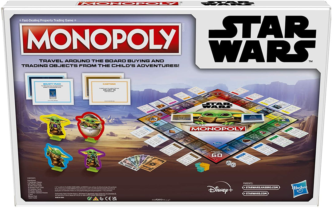 Monopoly: Star Wars The Child Edition Board Game for Families and Kids Ages 8 and Up, Featuring The Child, Who Fans Call "Baby Yoda"