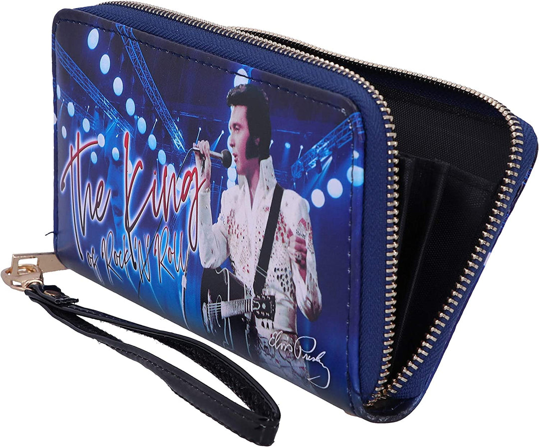 Nemesis Now Elvis The King of Rock and Roll Blue Womens Purse, Polyurethane, 19c