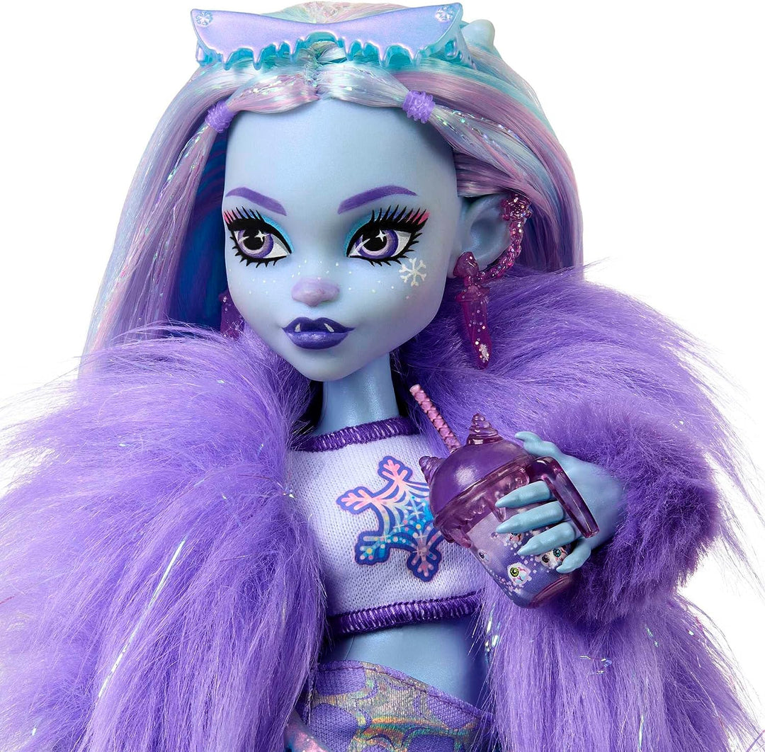 Monster High Doll, Abbey Bominable Yeti Fashion Doll with Pet Mammoth and Themed Accessories