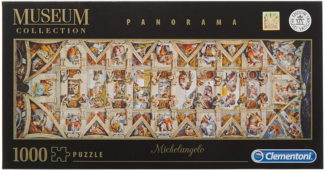 Clementoni 39498 Vaticaanse puzzel Sistina Hat Panorama puzzel voor volwassenen en kinderen 1000 stukjes