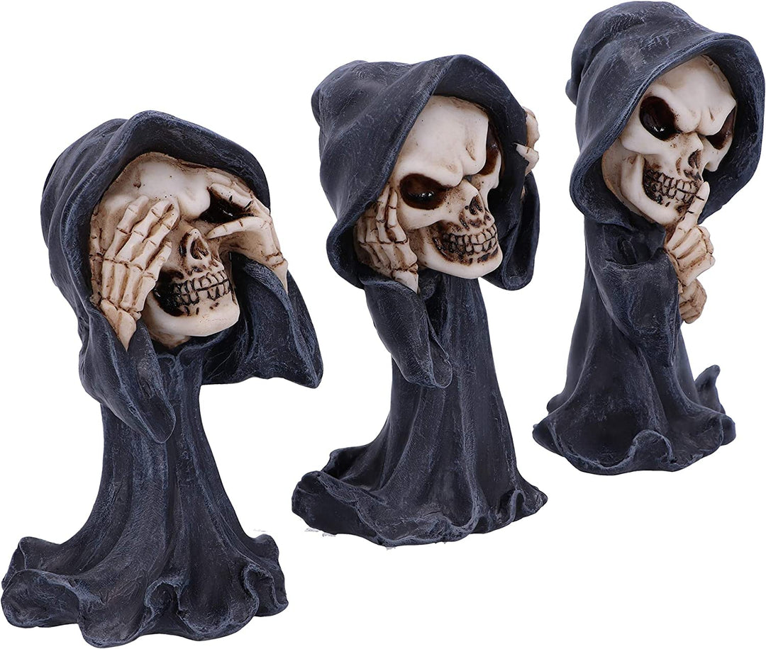 Nemesis Now Three Wise 11cm See No Hear No Speak No Evil Cartoon Grim Reapers, B