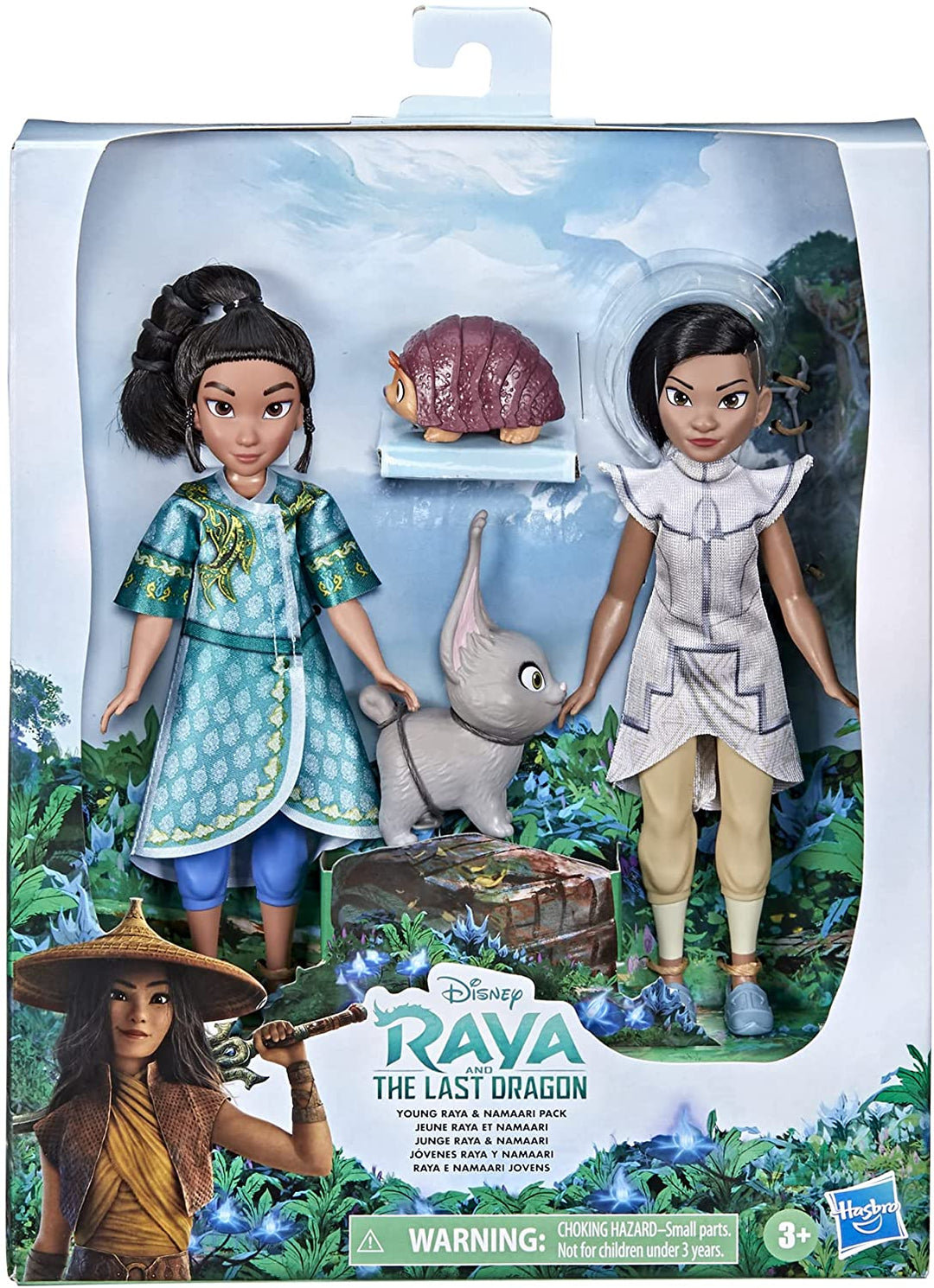 Disney&#39;s Raya e l&#39;ultimo drago Young Raya e Namaari bambole alla moda confezione da 2, vestiti per bambole alla moda