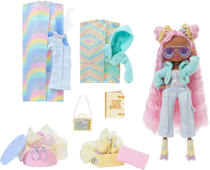 LOL Surprise OMG Modepuppe SUNSHINE GURL – mit 20 Überraschungen, Designer-Kleidung und modischen Accessoires – Paket-Spielset – Serie 4.5 – zum Sammeln für Jungen und Mädchen ab 4 Jahren