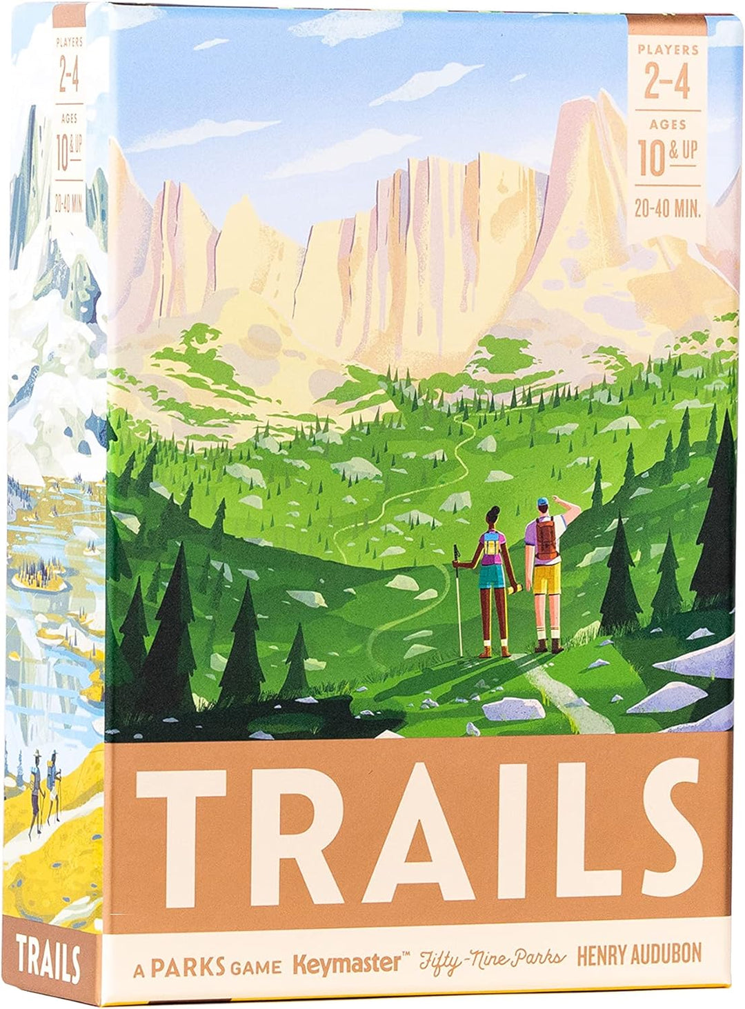 Keymaster Games | Trails: A Parks Game | Board Game | Ages 10+ | 2-4 Players | 2