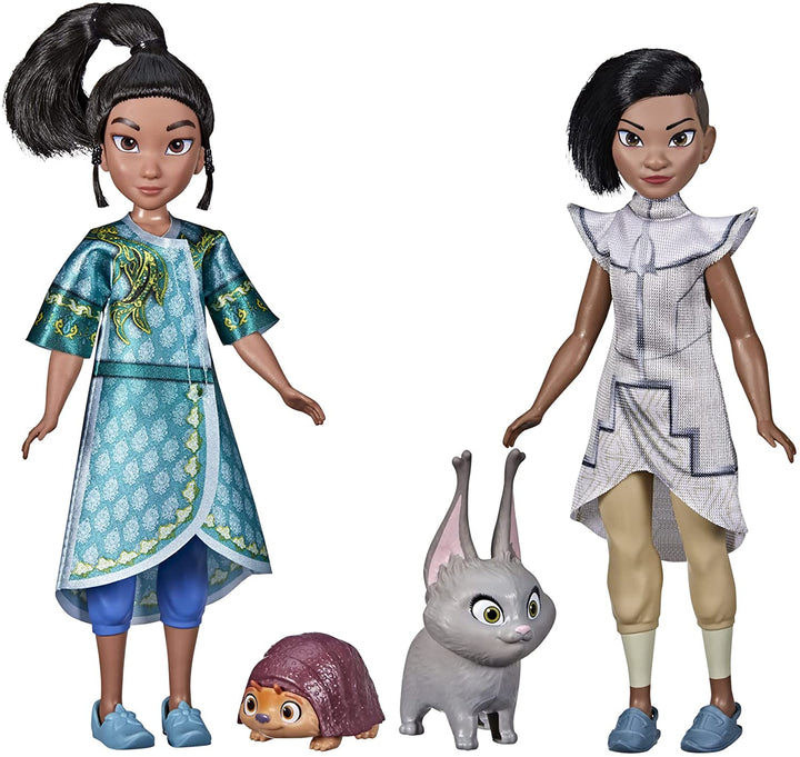 Disney&#39;s Raya e l&#39;ultimo drago Young Raya e Namaari bambole alla moda confezione da 2, vestiti per bambole alla moda