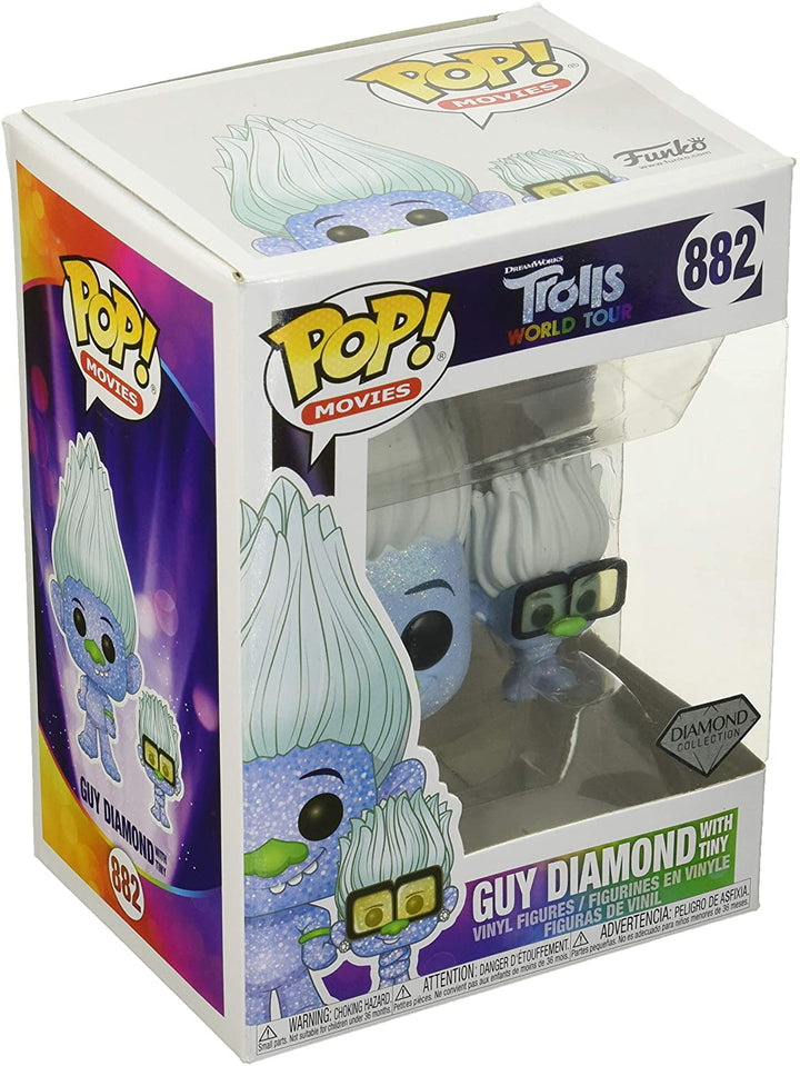 Trolls World Tour Guy Diamond With Tiny Funko 47004 Pop! Vinyl #882