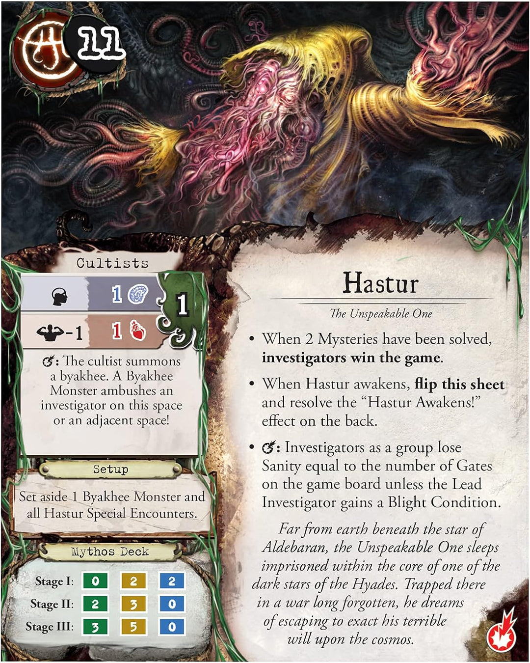 Fantasy Flight Games Eldritch Horror: Signs of Carcosa Expansion