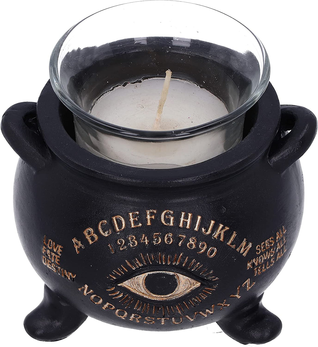 All Seeing Eye Witches Cauldron Tealight Candle Holder