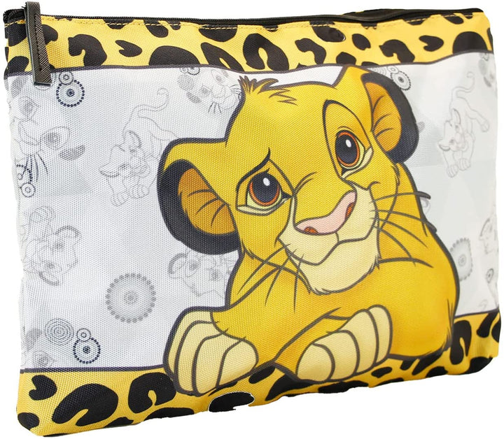 Lion King Leopardin-Soleil Toiletry Bag, Yellow