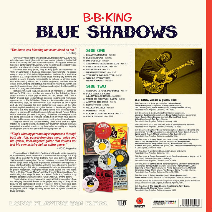 BB King – Blue Shadows – Underated Kent Singles 1958–1962 [VINYL]