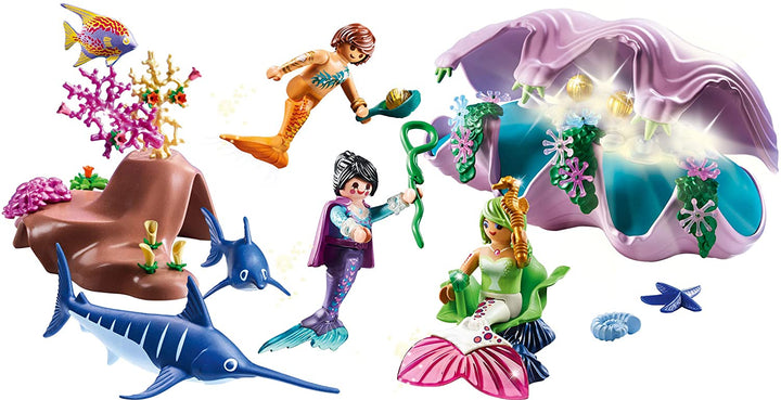 Playmobil 70095 Magic Mermaids Pearl Nightlight with Colour Changing LED