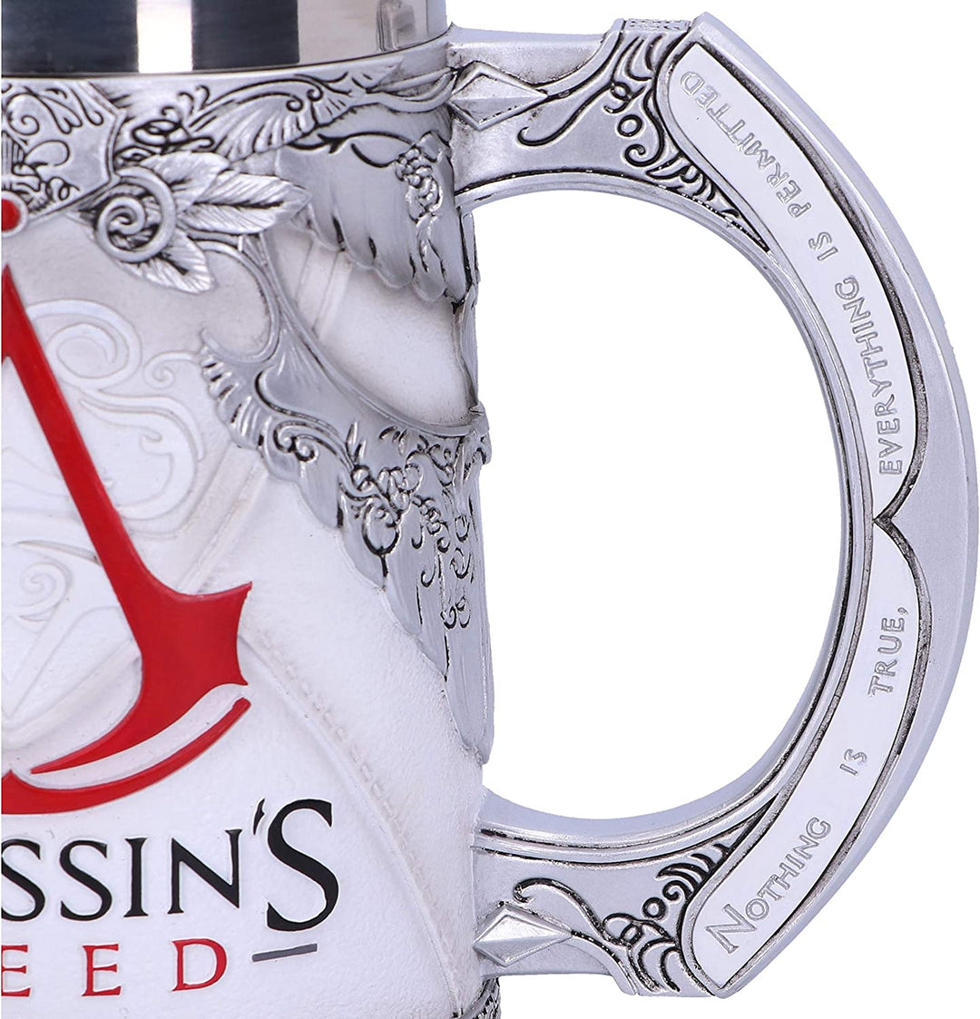 Nemesis Now B5296S0 Officially Licensed Assassins Creed White Game Tankard, Resi