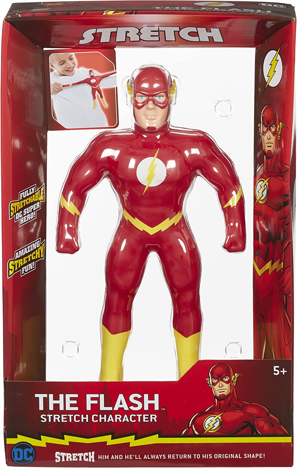 Stretch 07695 THE Flash Large Amazing Fun. DC Boys Present. Superhero Toys