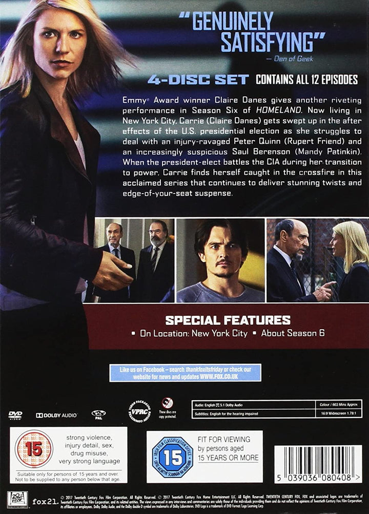 Homeland Season 6 - Thriller [DVD]