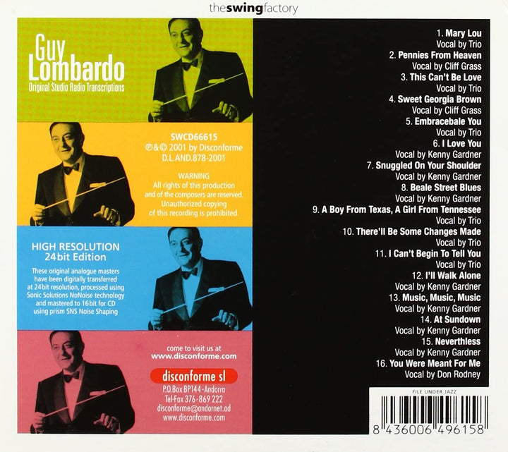 Guy Lombardo - Original Studio Radio Transcriptions [Audio CD]