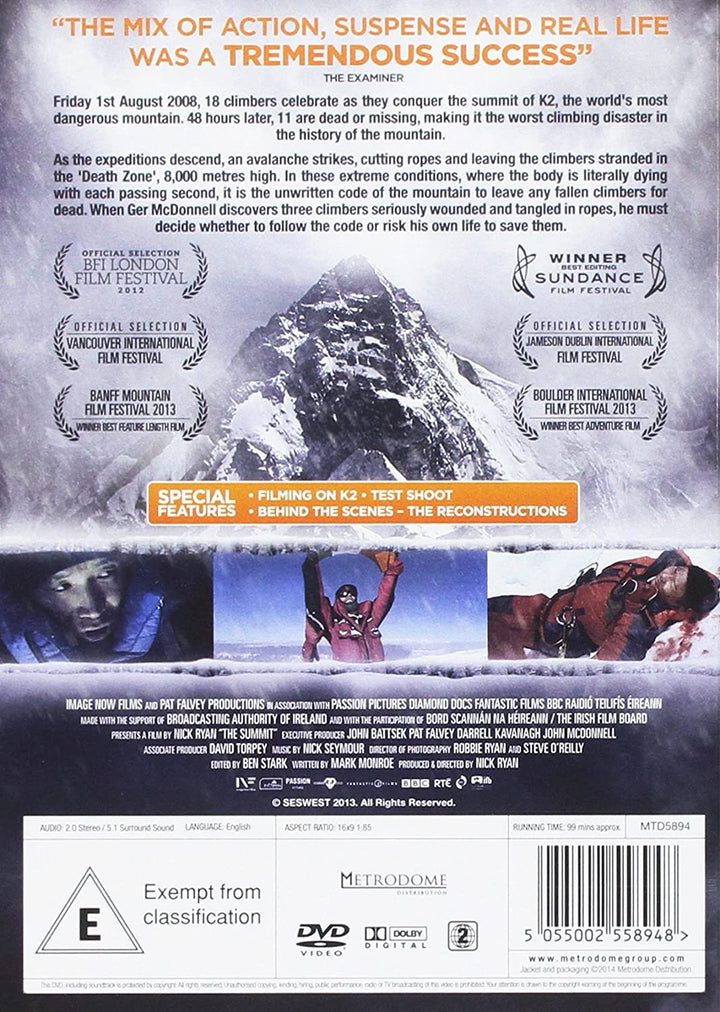 The Summit [2017] - Documentary/Thriller [DVD]
