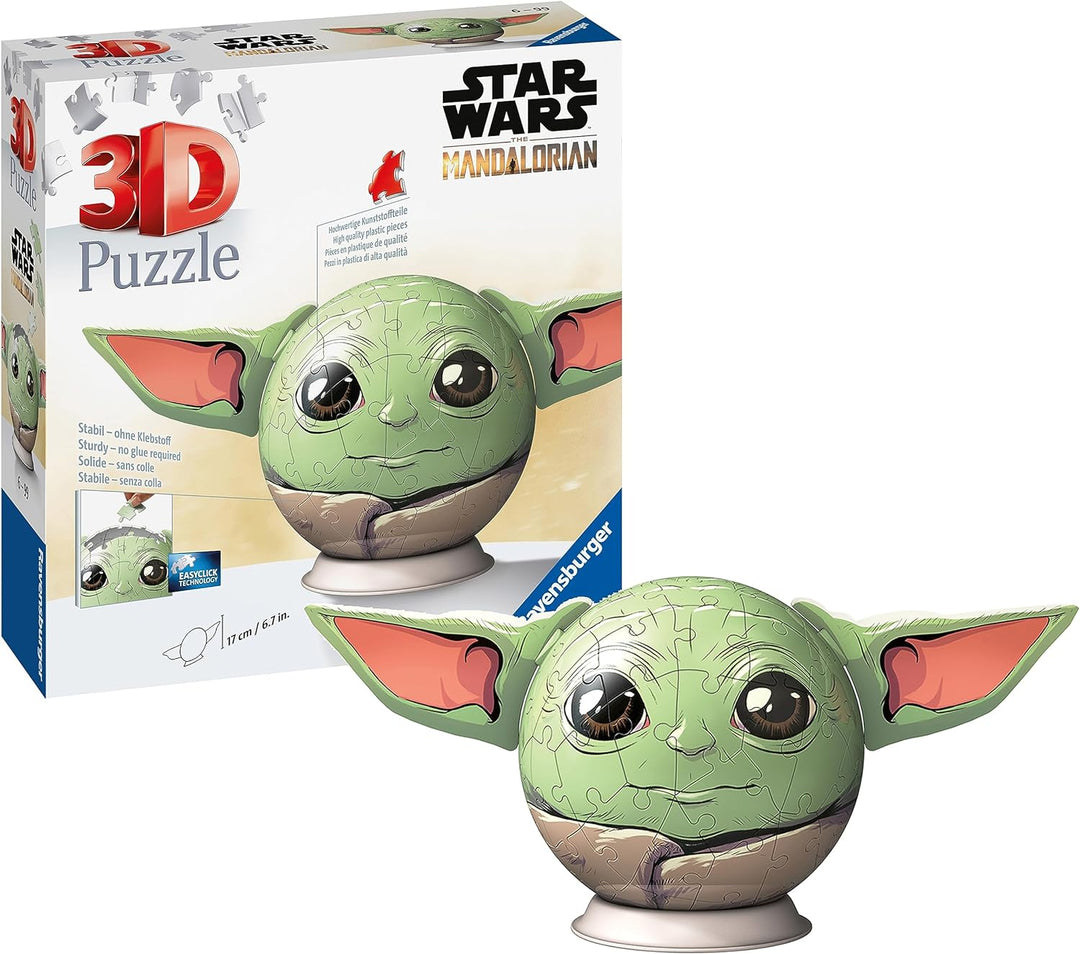 Ravensburger 11556 Star Wars Stitch Mandalorian Grogu (with Ears) 3D Jigsaw Puzzle