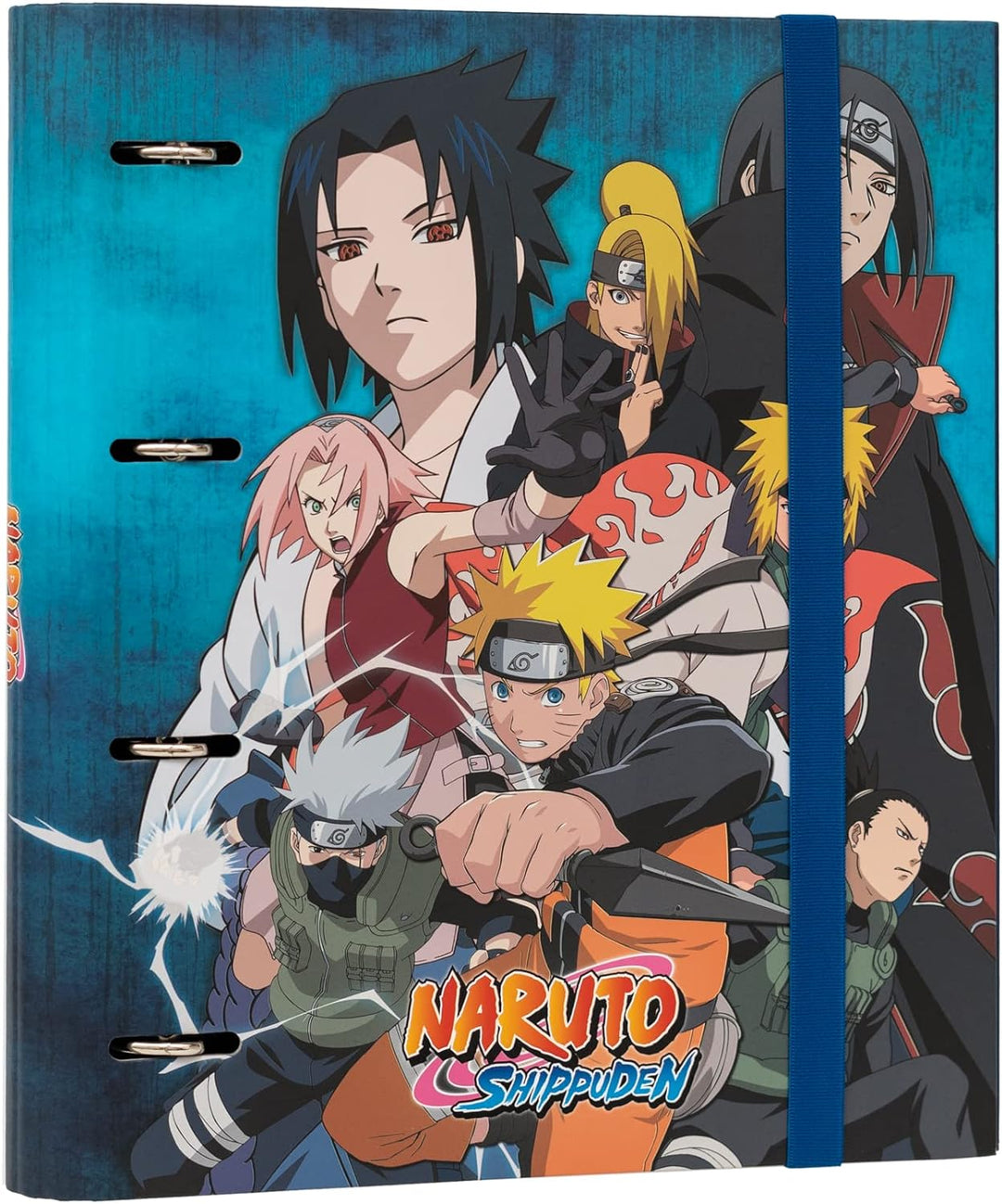 Grupo Erik Naruto 4 Ring Binder - Premium A4 Folders Ring Binder - 4 Ring Binder A4