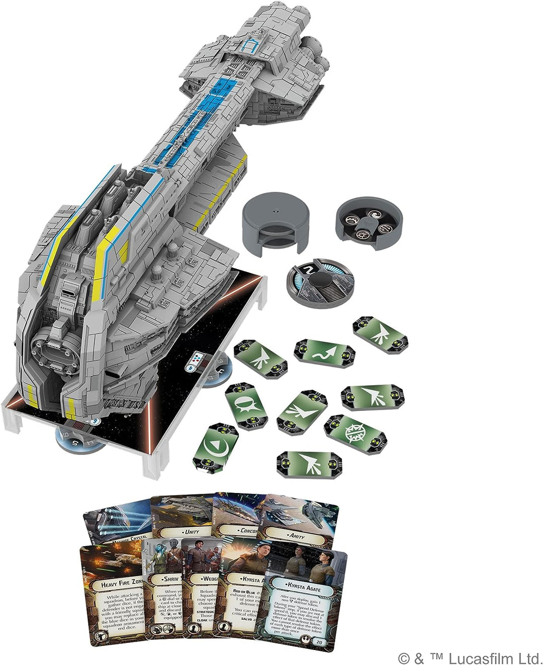 Fantasy Flight Games – Star Wars Armada: Rebellenallianz: Nadiri Starhawk – Minia